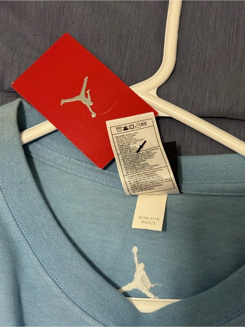 Jordan Men’s Light Blue Sneaker Graphic Tee